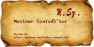 Meitner Szalvátor névjegykártya